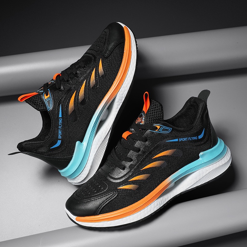 HAPPY FREE BOX SEPATU SNEAKERS OLAHRAGA PRIA WANITA SPORT FLYING NEW IMPORT BISA COD