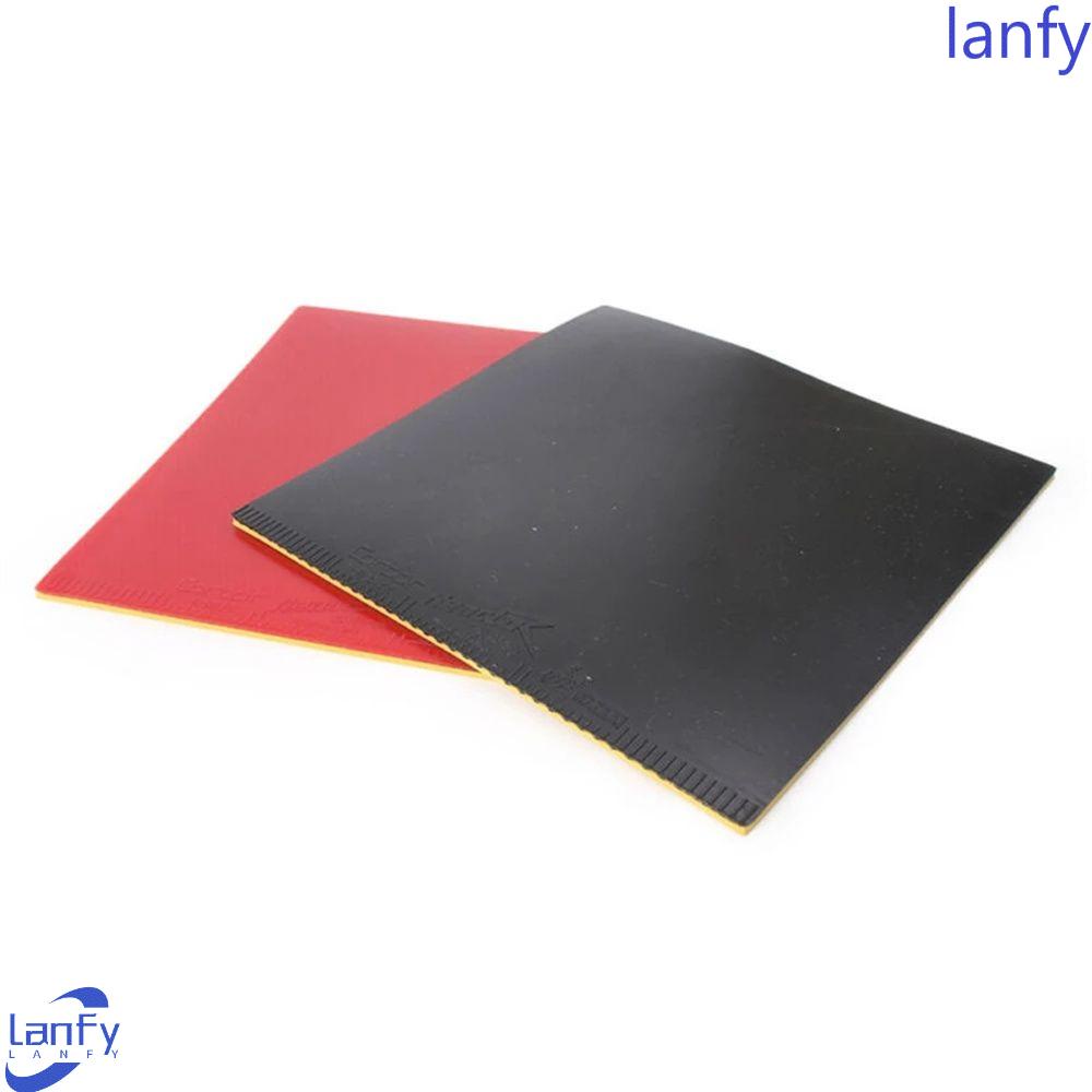 Lanfy Tenis Meja Karet Tenis Meja Aksesori Lentur Reverse Red Black Hard Sponge Tebal 2.2mm Table Tennis Cover