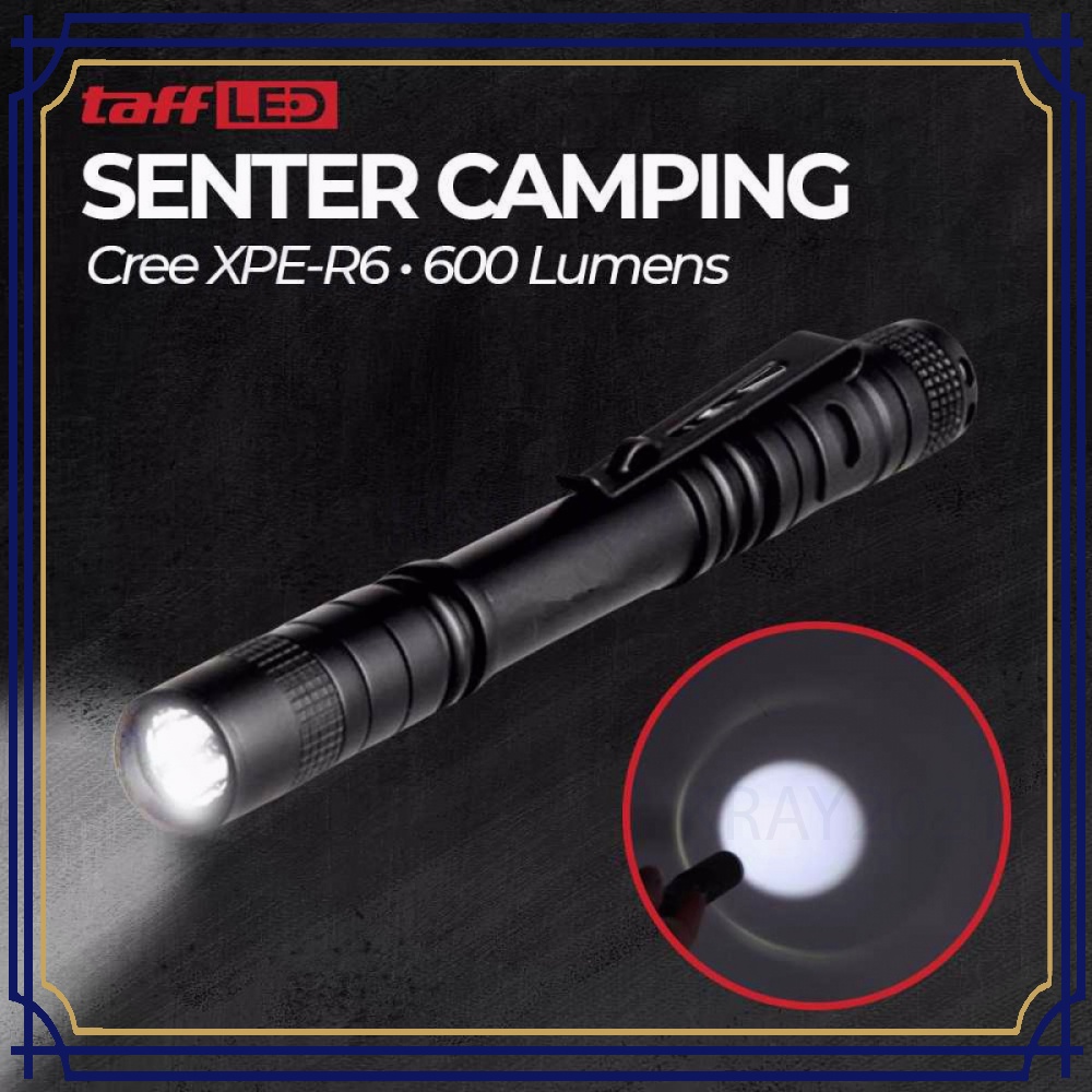 TaffLED Senter Camping Flashlight Cree Q5 600 Lumens - SE-A02