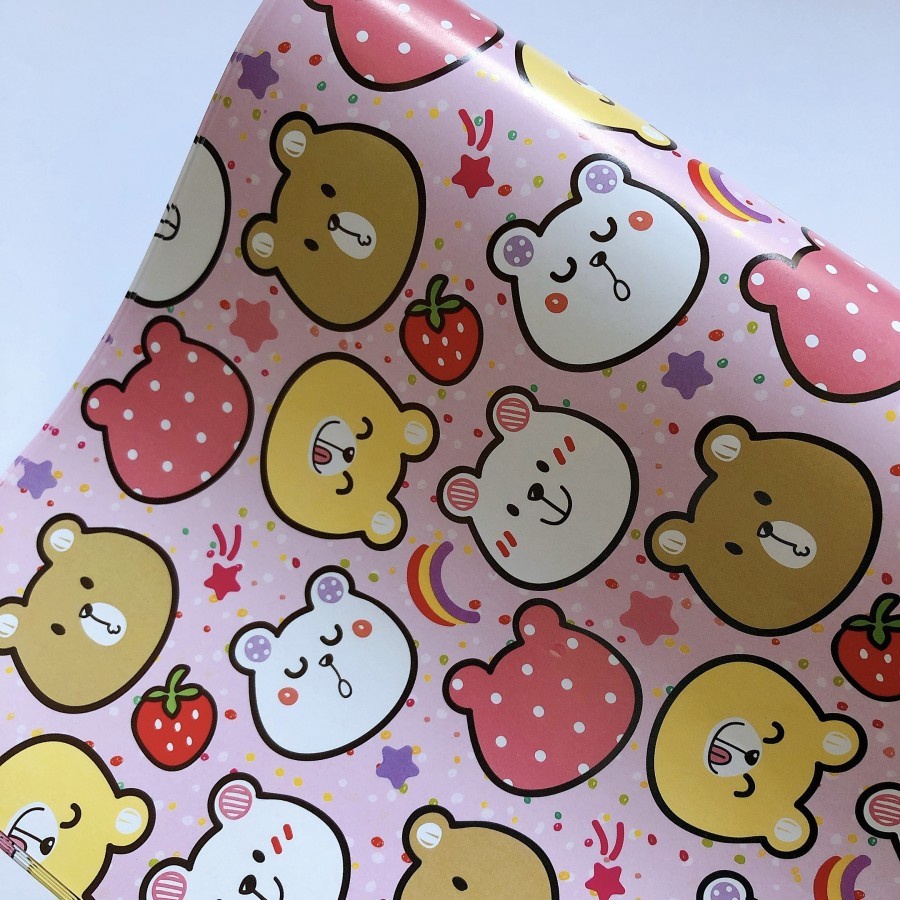 

Kertas Kado Pink Fruit Bear