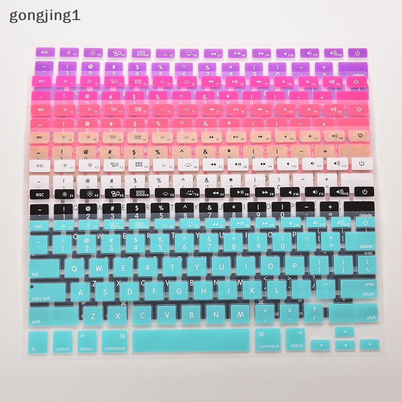 Ggg Case Penutup Kulit Keyboard Bahan Silikon Untuk Macbook Air Pro 13.15.17&quot; Inch ID