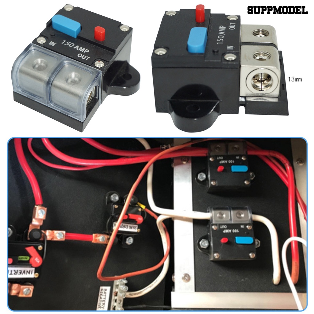 [SM] Sekering Sirkuit-Holder Saklar Tipe Mudah Dipasang Perlindungan Tahan Api Yang Efektif Tahan Panas Kekuatan Tinggi Pemulihan Otomatis Pemutus Arus Aksesori Mobil