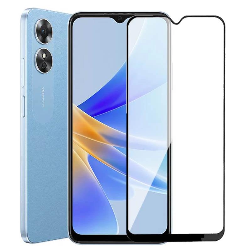 Oppo Film Tempered Hitam Untuk OPPO FlND X2 X3 X5 LlTE 5G Tempered Glass Untuk OPPO F11 F15 F17 F19 F19s F1s F21 F23 F3 F5 F7 F9 Pro Plus Youth 4G 5G Kaca Film Pelindung Full Cover