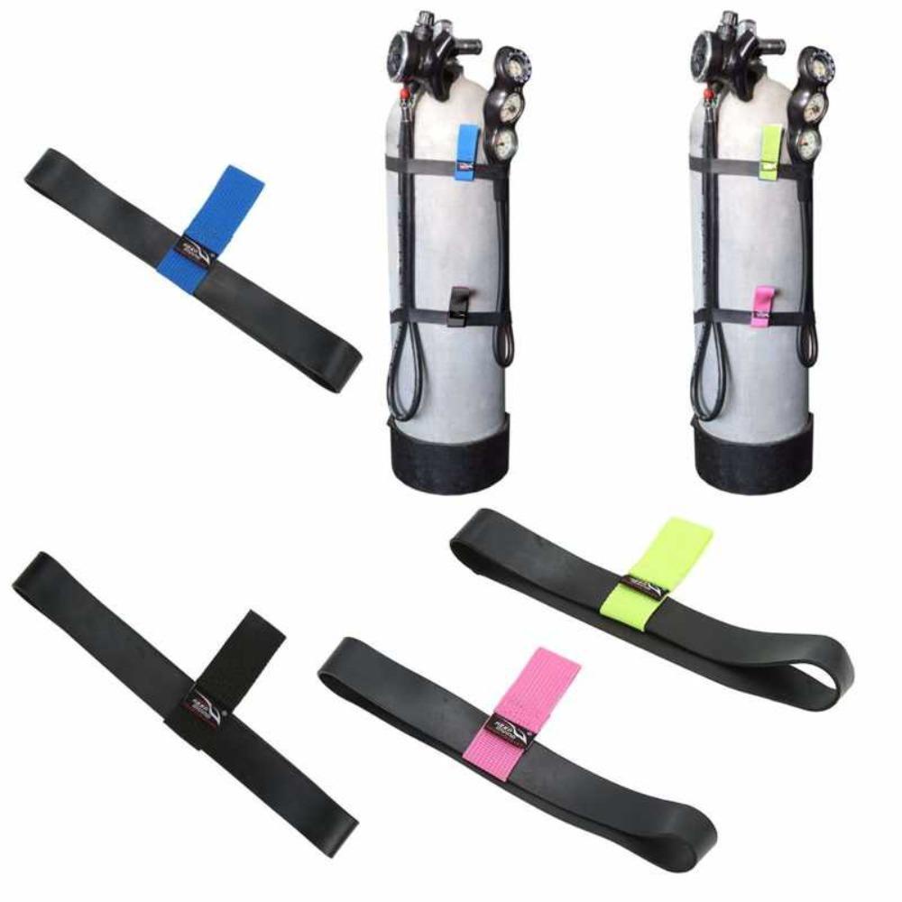 Lanfy Diving Tank Holder Band Peralatan Menyelam Serbaguna Elastis Non-slip Tali Tangki Diving Karet Tahan Lama Untuk Menyelam
