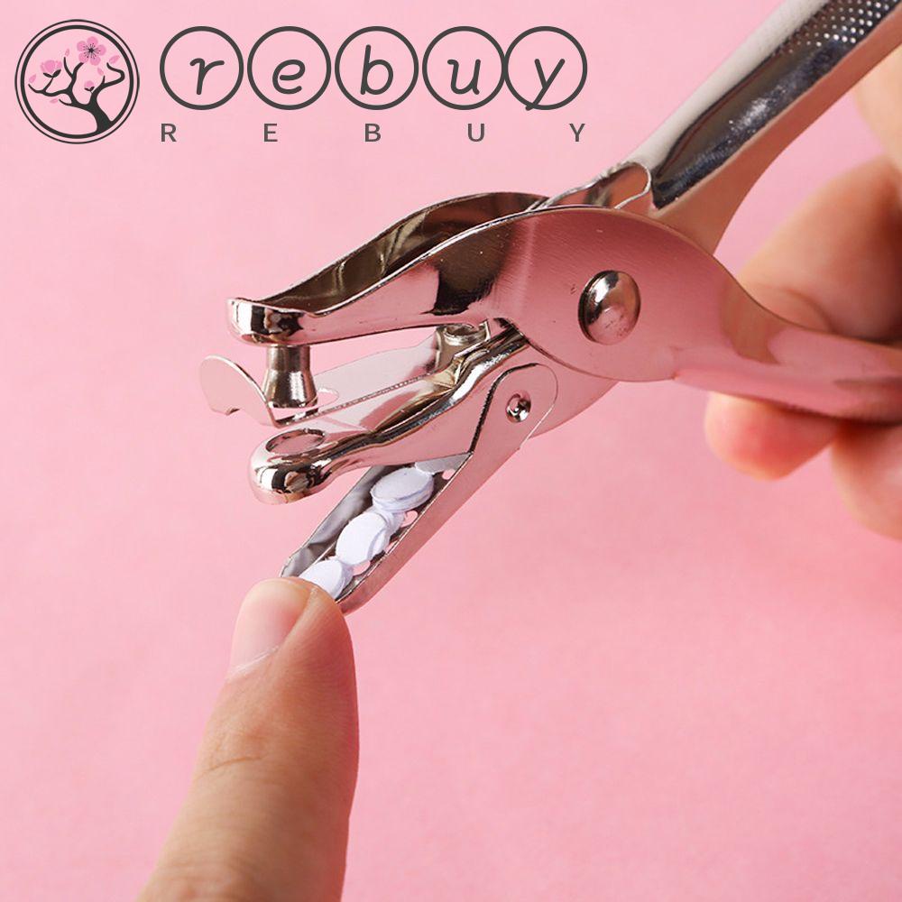 Rebuy Hole Punches Kokoh Tahan Lama 6mm Alat Pengikat Kertas Kantor Cutter Tools