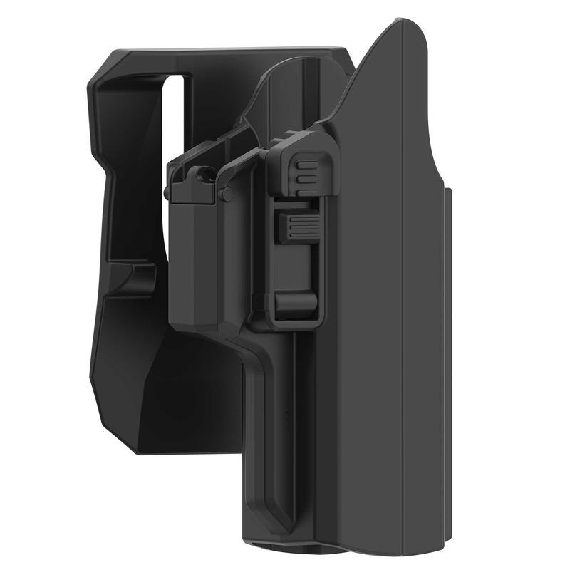 TEGE Universal Polymer IPSC Holster 360 Degree Rotate Low Ride Paddle OWB Holster for Glock 19 17 45