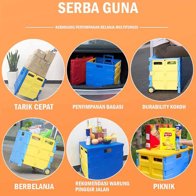 SM-Trolly Keranjang Lipat Serbaguna - Folded trolley  Dog Stroller ( UKURAN JUMBO )