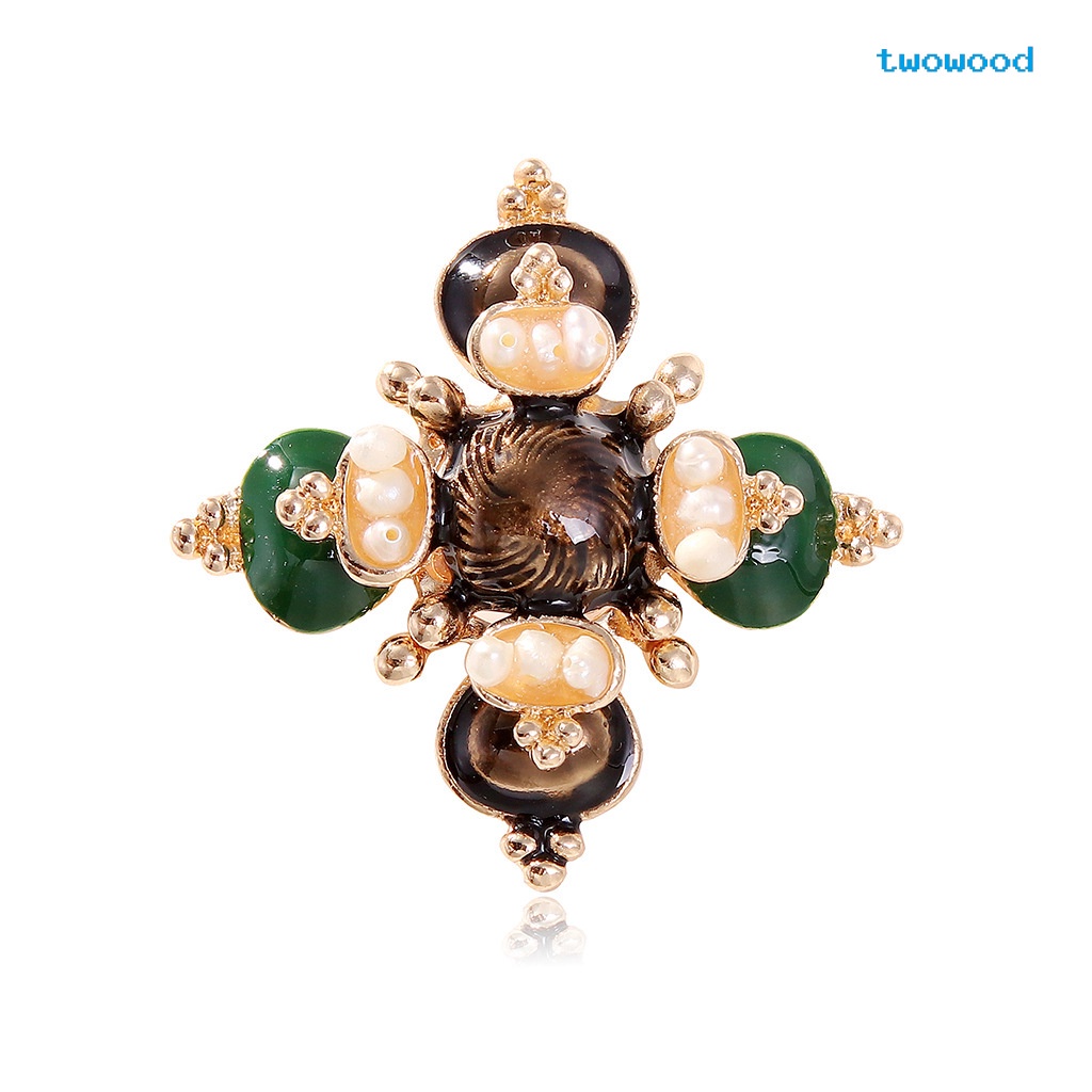 Twowood Baroque Cross Bros Mutiara Air Tawar Korsase Jas Jaket Korsase Bros Enamel Atmosfer