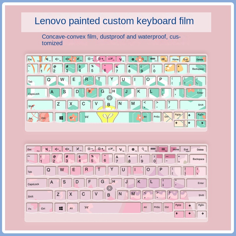 Kartun Dicat Floral Notebook Keyboard Penutup Film Pelindung Debu Untuk 13.3&quot; Lenovo THINKPADX230S,X240,X240S,X250,X260,X270 X280,X380,X390,X395 ThinkPad X390 Yoga