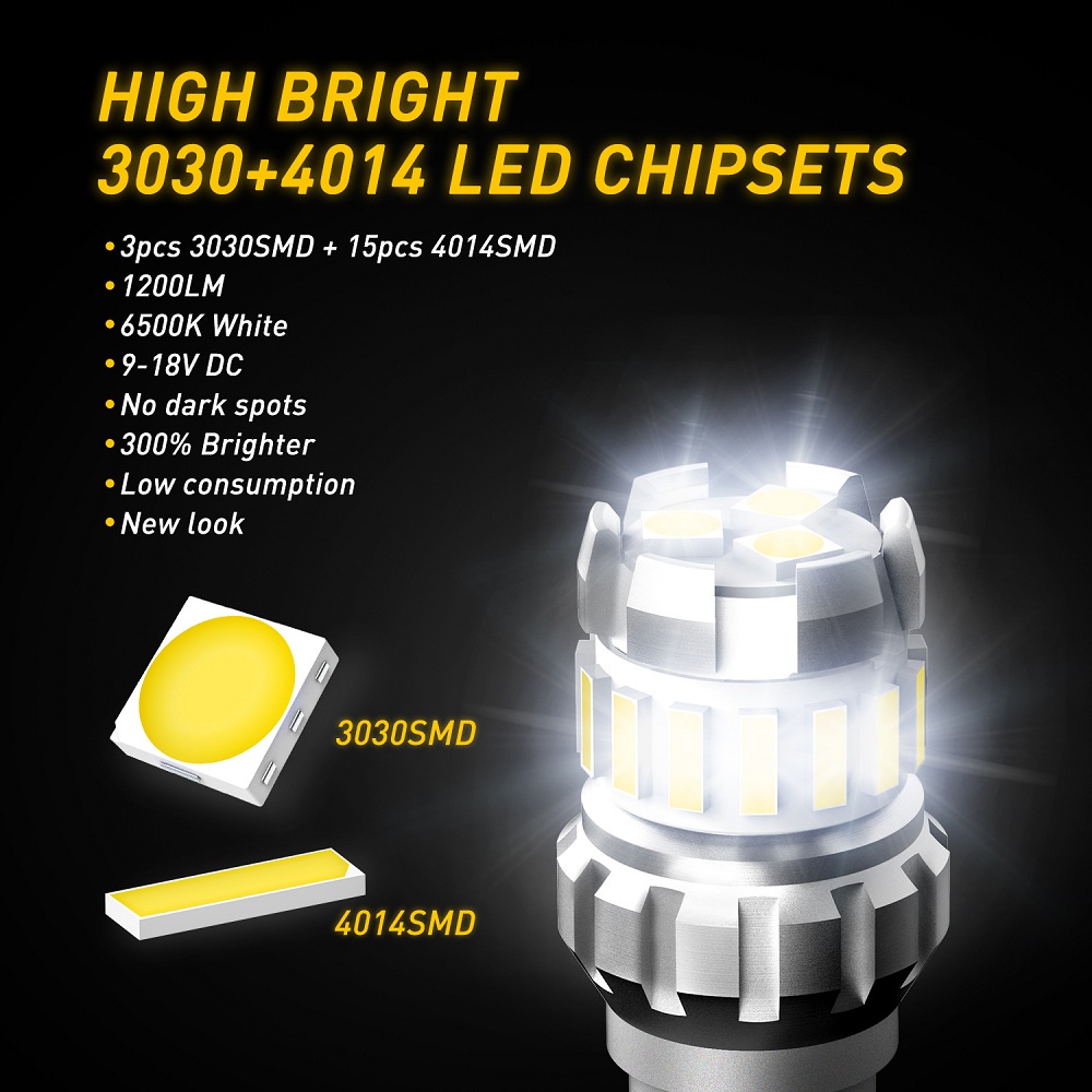 2pcs LED 1156 BA15S PY21W BAU15S P21W 1157 BAY15D P21/5W 23SMD T20 7443 7440 W21/5W Untuk Lampu Sein Mobil Lampu Rem Merah