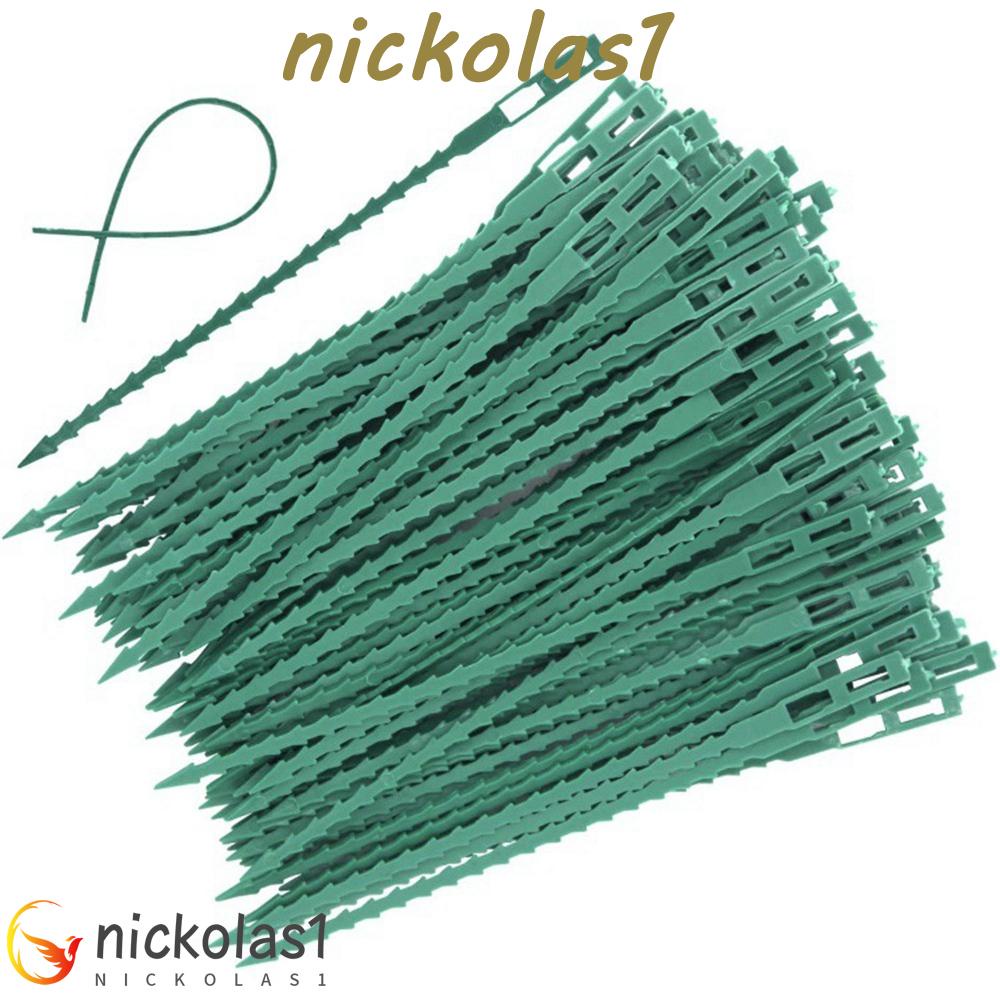 Nickolas1 Kabel Ties Tahan Korosi Self-Locking Growth Plastic Band Locking Perlengkapan Taman