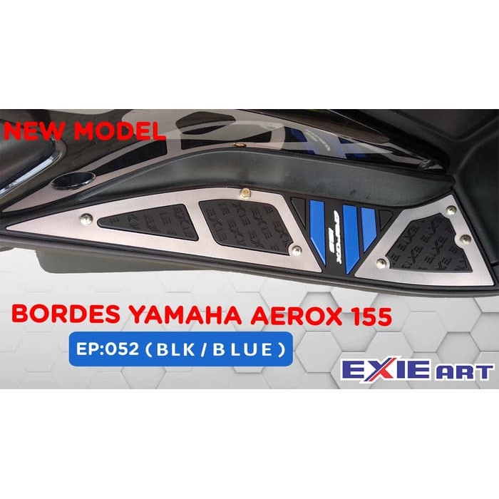 BORDES YAMAHA AEROX 155 - KARPET YAMAHA AEROX 155 - AKSESORIS AEROX - Biru TERMURAH