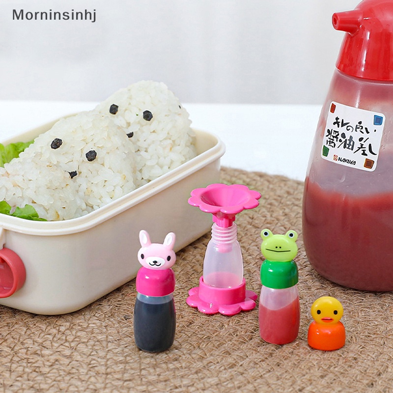 Mornin 4Pcs /set Botol Saus Bumbu Mini Kelinci Lucu Kodok Bebek Untuk Wadah Bekal id