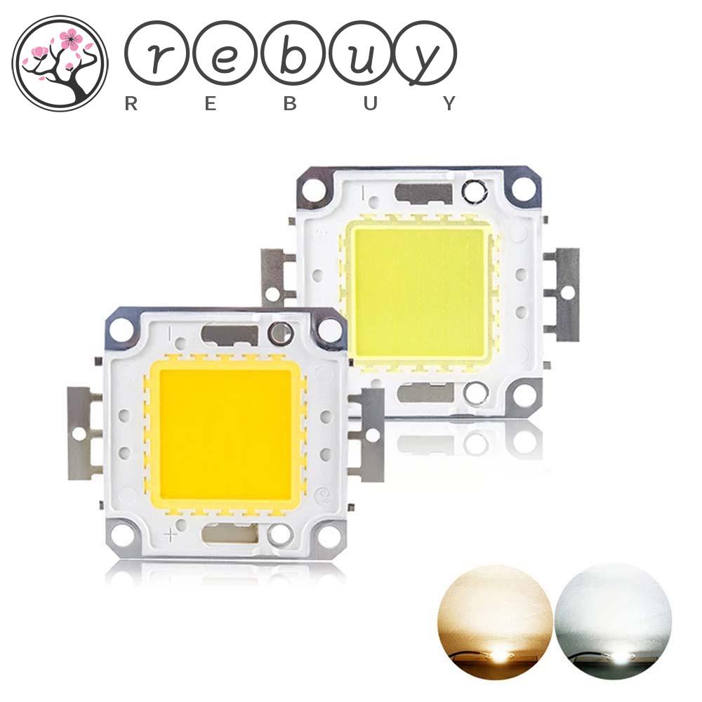 REBUY Manik-manik LED Chip 30W 50W Putih Dingin Lampu Sorot Warm White Terintegrasi Cahaya Manik-Manik LED DIY Untuk Lampu Sorot 22-24V