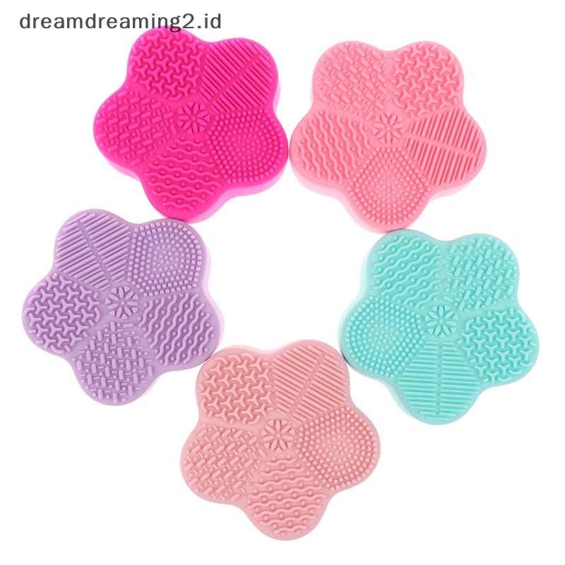 (drea) Sikat Makeup Silikon Bintang Laut Cleaner Pad Cleaning Mat Scrubber Board Alat //