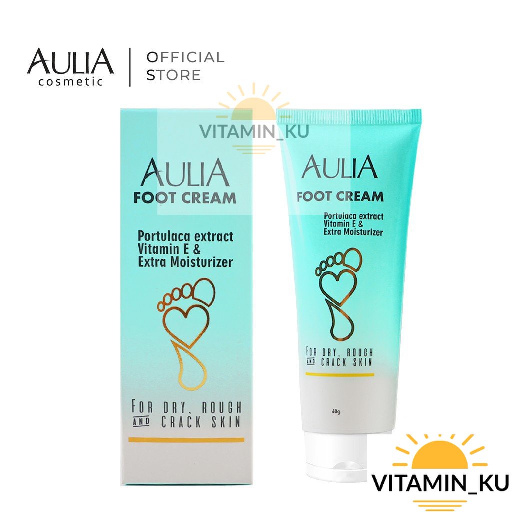 AULIA Foot Cream [ Perawatan Kaki dengan Vitamin E Dan Moisturising ] | VITAMIN KU