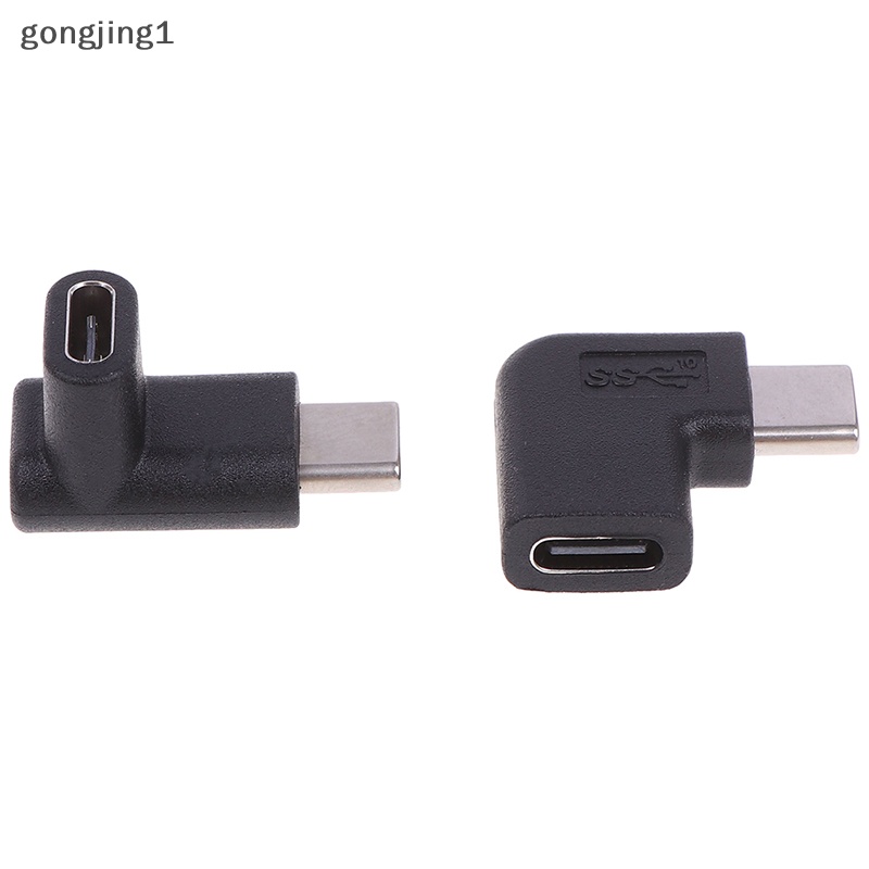 Ggg Sudut Kanan 90derajat USB 3.1 Tipe C Male To Female USB-C Converter Adapter ID