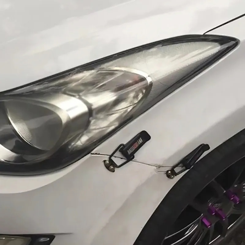 Kait Klip 2 PCS Kit Kunci Keamanan Bumper Kap Mobil Pengait Pengencang