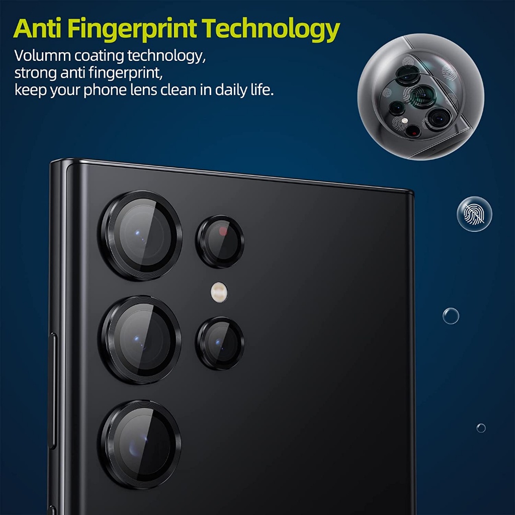 Ring Lensa Camera Protector For Samsung S23 Ultra S23+ Plus S23 - S22 Ultra Tempered Glass Pelindung Kamera