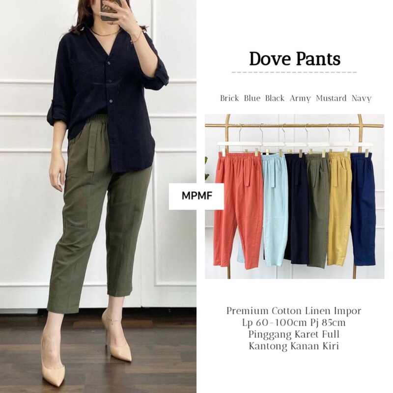 DOVE PANT ORI MPMF | Lp60-100 Premium Cotton Linen Impor