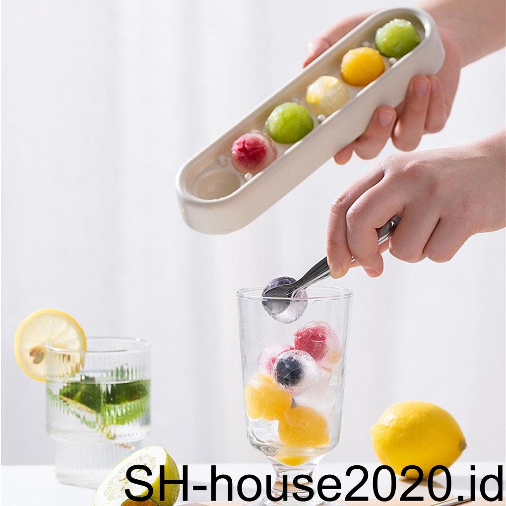 Cetakan Bola Es Silikon Club Holiday Homemade Blok Mould Tray Restoran Minuman Dingin Maker Aksesoris Peralatan Dapur