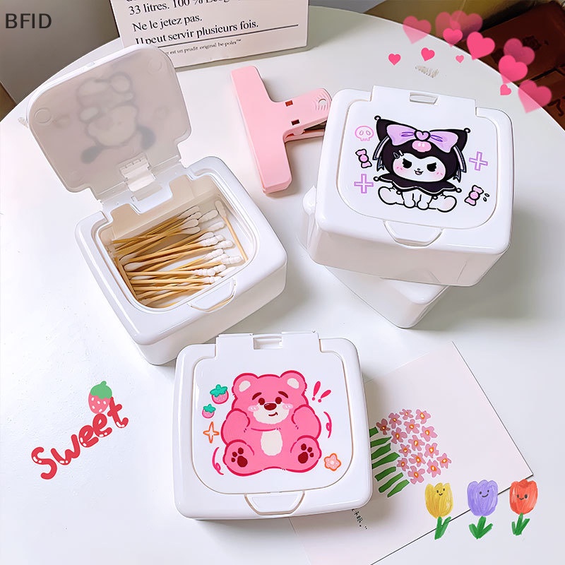 [BFID] Kawaii Sanrioed Desktop Storage Box Kotak Penyimpanan Kartun Cotton Swab Sundry Kotak Barang Kecil [ID]