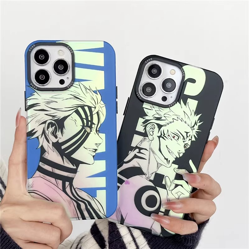 NEW !! Jujutsu Kaisen / Demon Slayer case Iphone ( for Iphone 11 12 pro max 13 pro max14 promax 14 plus READY !) Premium IMD anti-fingerprint matte anti-drop iphone case