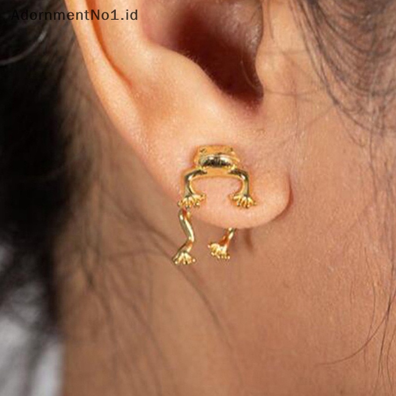 [AdornmentNo1] 1pasang anting kodok gotik untuk wanita gadis Fashion Vintage Ear Studs estetik Y2k perhiasan aksesoris