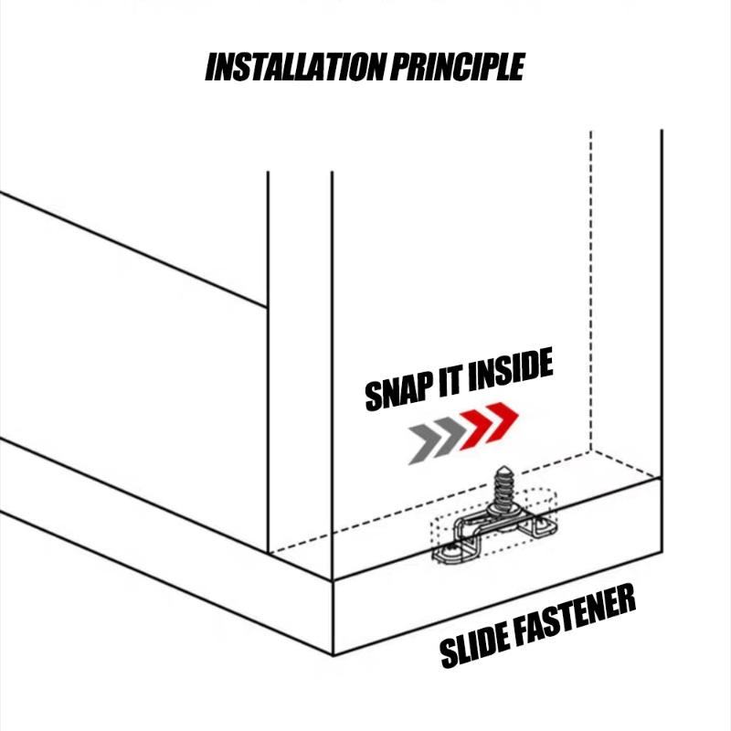 Stainless Steel Papan Lapisan Tak Terlihat 2-in-1 Connector Holder/Konektor Tetap Untuk Furniture Semi Sambung/Furniture Turnbuckle/Laci Lemari Aksesoris Perangkat Keras