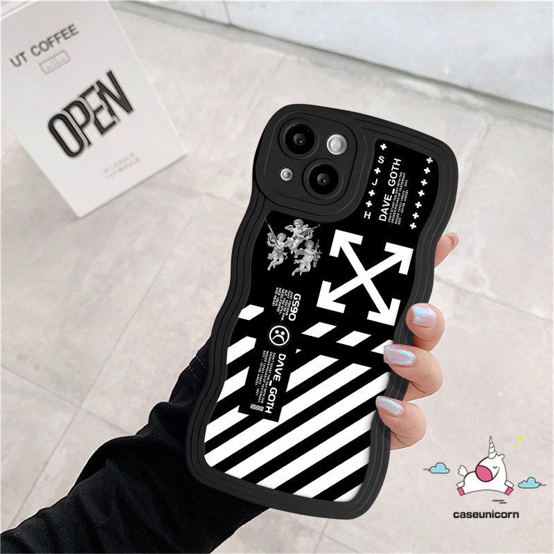 For Infinix Hot 10 12 11 9 Play Hot 10 20 11s 9 12i 20s 10s 12 10Lite 8 Pro 10 Pro Note 12 G96 Smart 5 4 6 Plus Art Mosaic Lattice Soft Wavy Edge Trendy Brand O.FF-White Phone Case