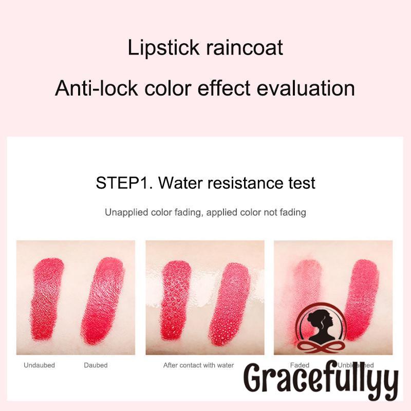 [COD]Lip Coat Moisturizing Lipstick Raincoat Fixed Lipstick Color Lip Care Waterproof Lip Glaze Long Lasting-GY