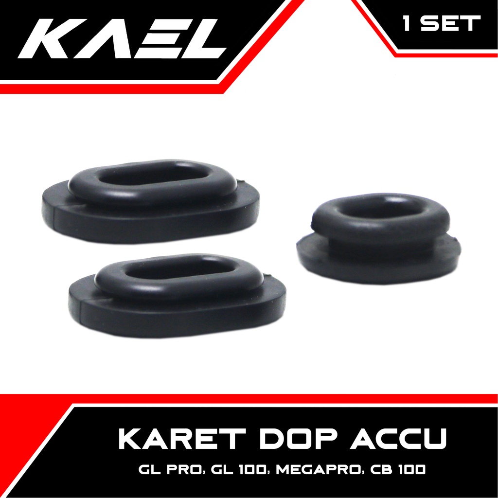 Karet Body-Bodi Tutup Aki-Dop-Accu-Grommet GL Pro-100/MegaPro/CB 1 Set