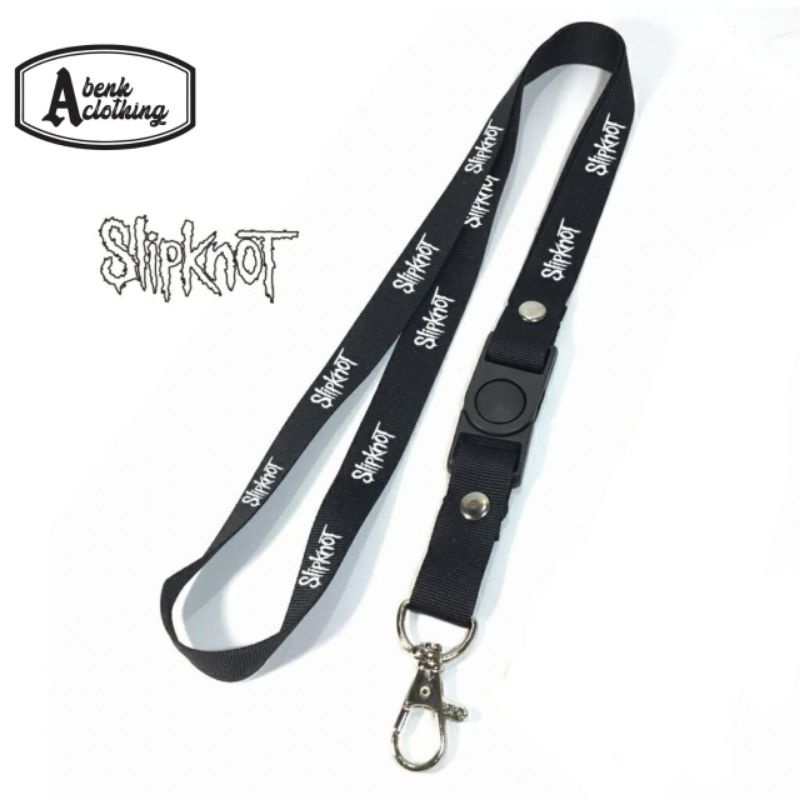 

Tali Lanyard SLIPKNOT BAND METAL GANTUNGAN KUNCI/GANTUNGAN ID CARD/GANTUNGAN POD hitam