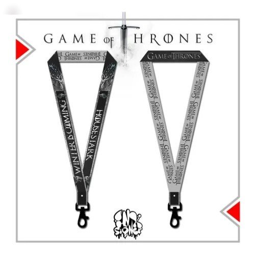 

Tali Lanyard Film GOT / Custom Lanyard Tali Gantungan Kunci HP POD ID Card