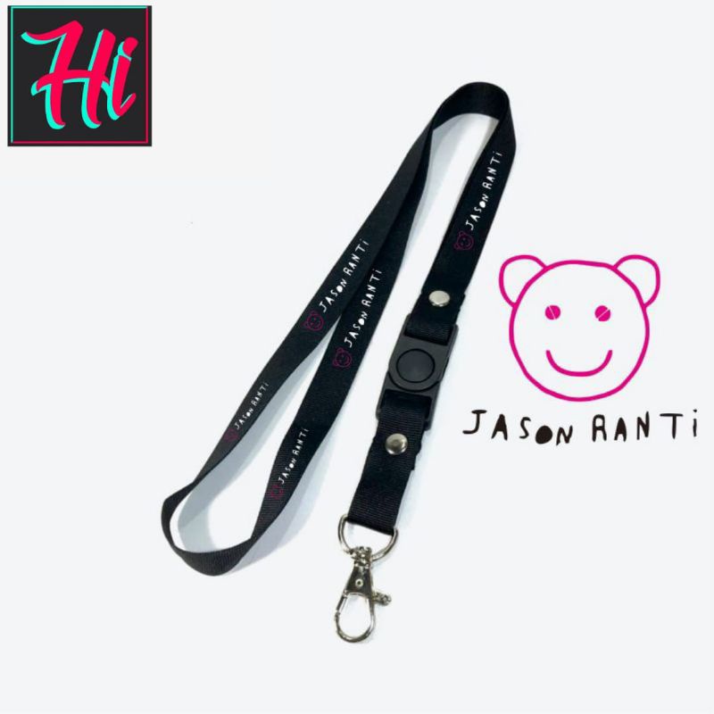

lanyard JASON RANTI tali lanyard BAND ROCK gantungan kunci name tag id card kartu nama / tali lanyard gantungan leher fullprint