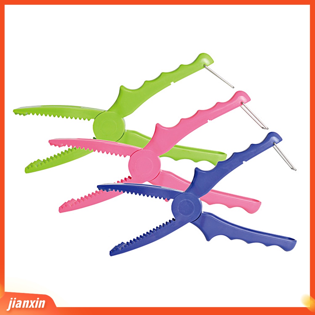 (In Stock) Fish Gripper Sawteeth Anti-slip Ergonomic Handle Portable Dengan Gesper Logam Kontrol Ikan ABS Plastik Pembukaan Lebar Tang Kontrol Pancing Alat Pancing