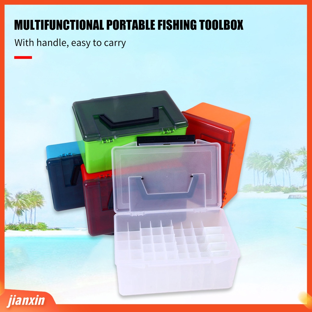 (In Stock) Fishing Tackle Box Tahan Air Kapasitas Besar Ketangguhan Yang Bagus Tahan Lama Case Pancing Perlengkapan Memancing