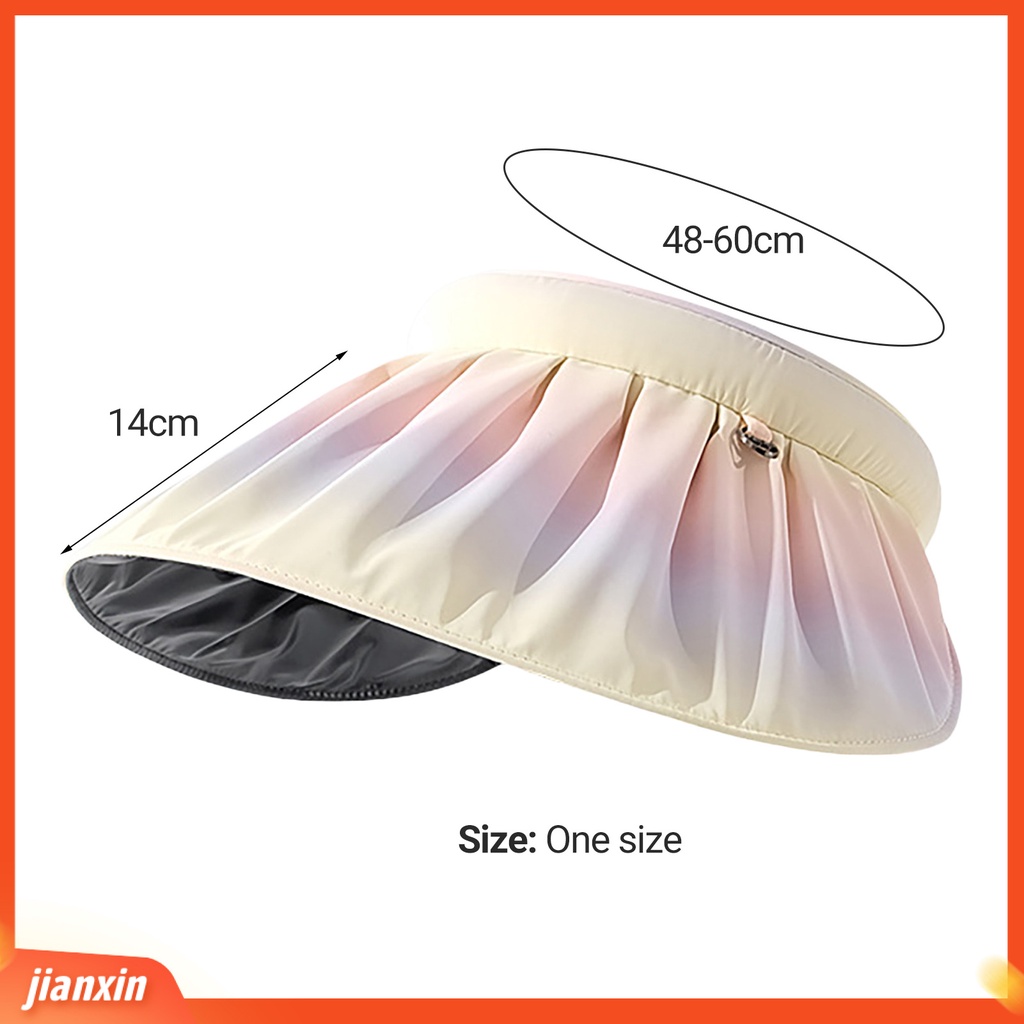 (In Stock) Wanita Sunhat Elastis UV-proof Kosong Top Gaya Korea Bentuk Kerang Topi Pinggiran Lebar Untuk Outdoor