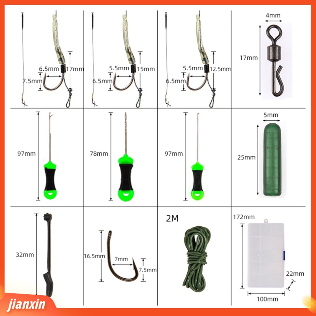 (In Stock) 1set Set Pengumpan Memancing Ukuran Kecil Unbreakable Angling PE Braided Line 62Pcs Eropa Memancing Umpan Cocok Untuk Memancing Di Luar Ruangan