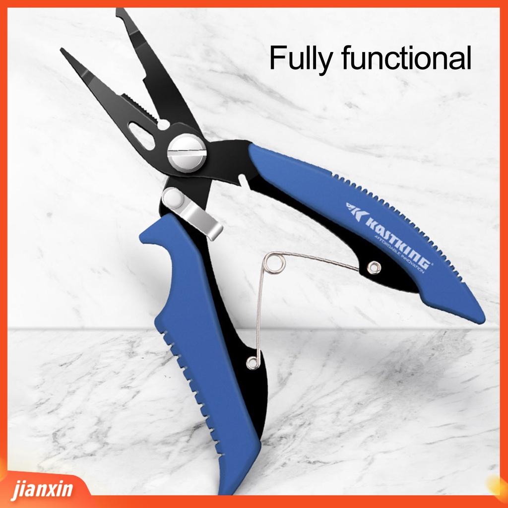 (In Stock) Tang Kait Ergonomics Anti-slip Pegangan Nyaman Kekuatan Tinggi Multifungsi Stainless Steel Air Asin Gear Memancing Tang Memancing Luar Ruangan