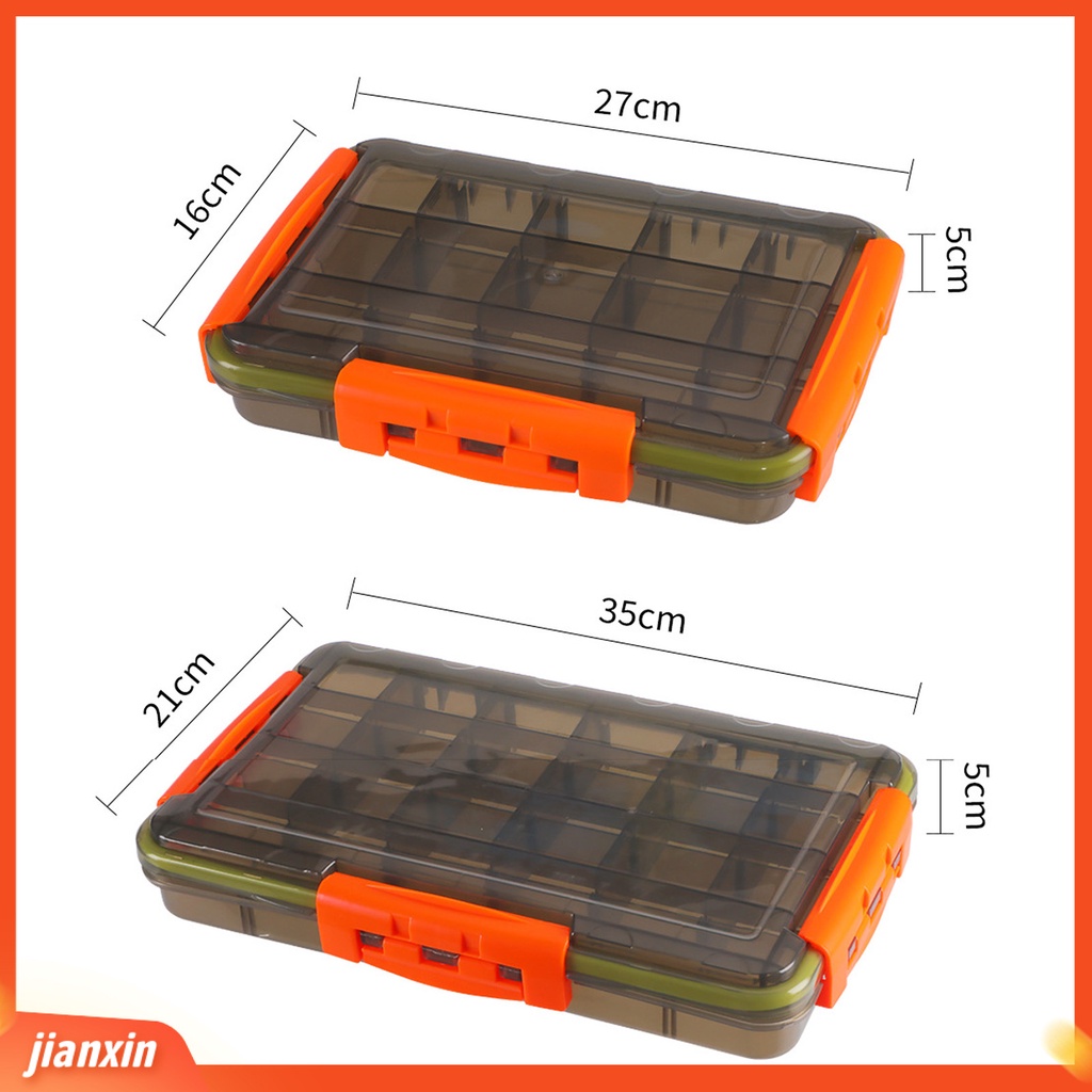 (In Stock) Kotak Umpan Kapasitas Tinggi Tahan Jatuh Water Proof Kompartemen Tahan Tekanan Multifungsi Kotak Pancing Memancing Outdoor