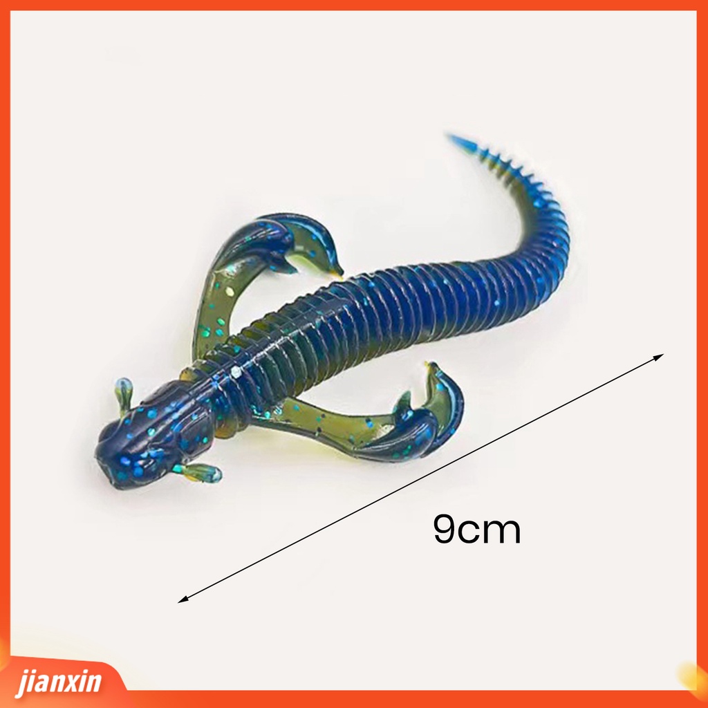 (In Stock) 10 Pcs Softworm Umpan Simulasi Ekor Tipis Lembut Karet Pelampung Wobbler Profesional Memancing Glitter Bionic Umpan Lembut Umpan Pancing Fishing Tackle
