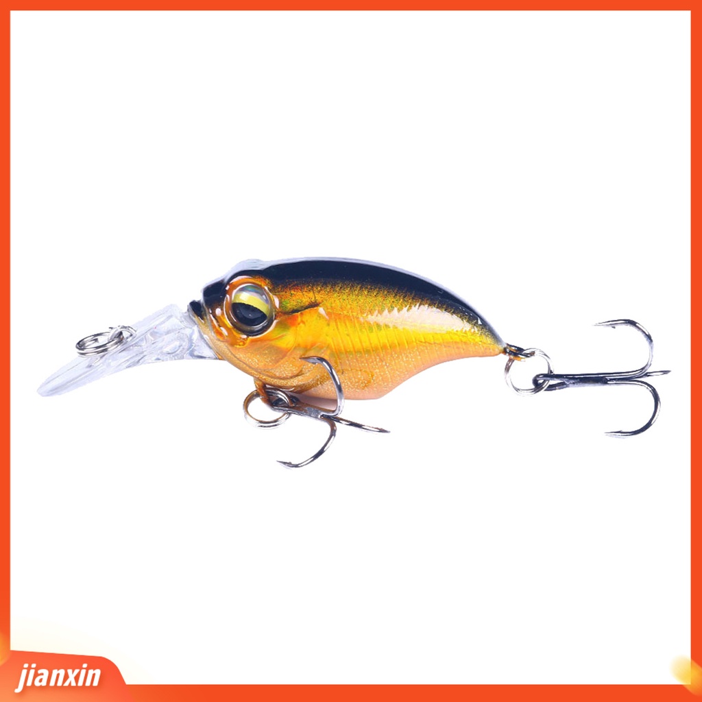 (In Stock) 10Pcs 6cm /6.2g Vivid Fishing Lure Umpan Buatan Ringan Crankbait Untuk Angling