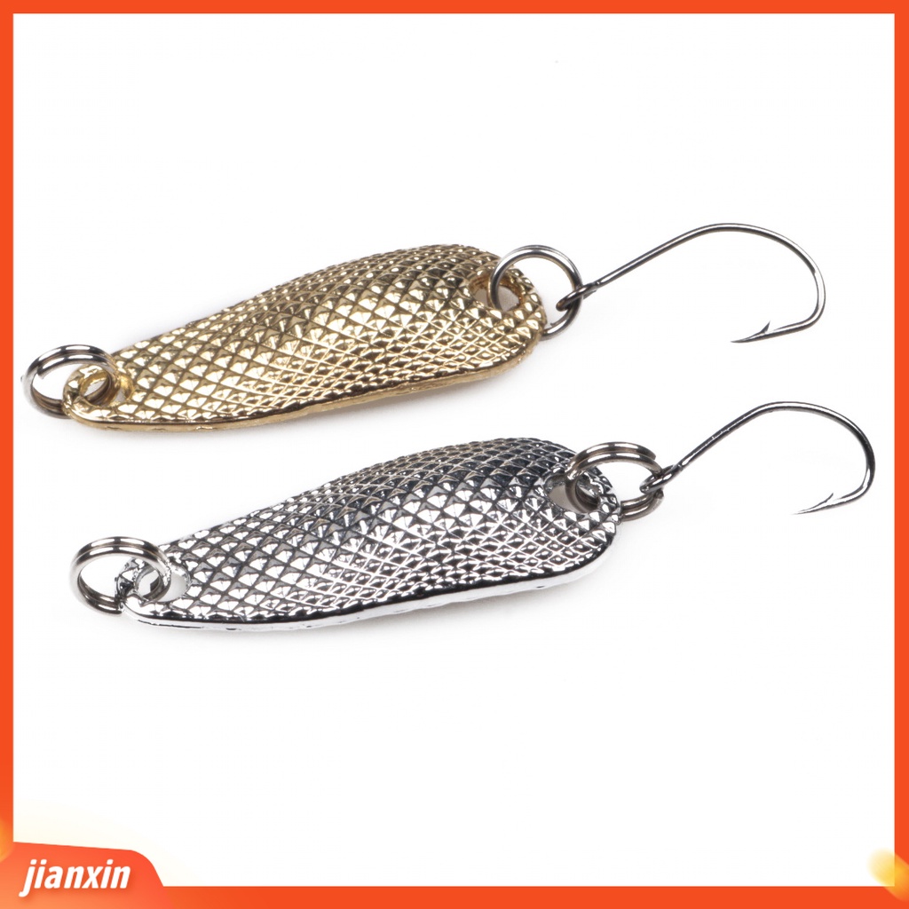 (In Stock) Logam Payet Buatan Umpan Pancing Sendok Kait Tunggal Ikan Lure Curve Tackle