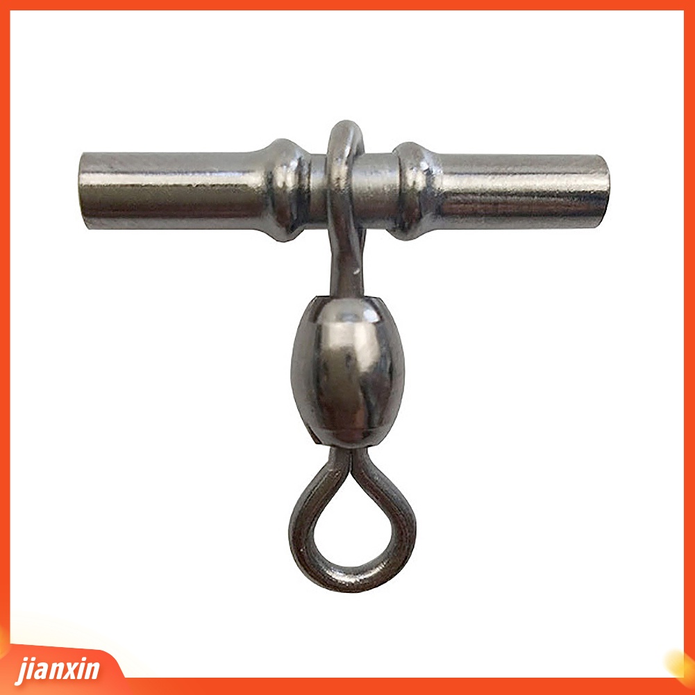 (In Stock) 10Pcs Crimp Pancing Putar Cross-line Crane Swivel Tackle Konektor Tembaga