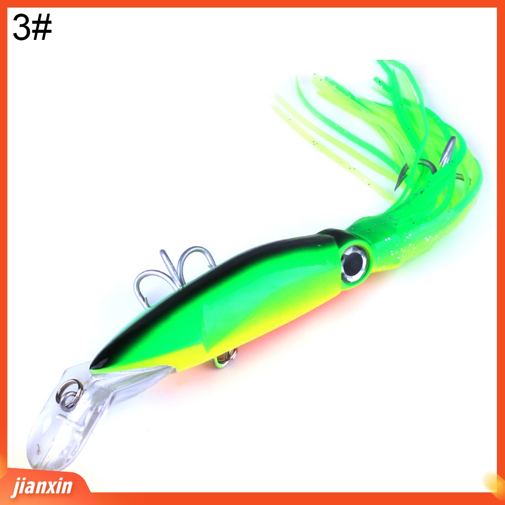 (In Stock) Simulasi Memancing Gurita Manusia Hidup Buatan Lembut Tajam Lure Hooks Bait Tackle