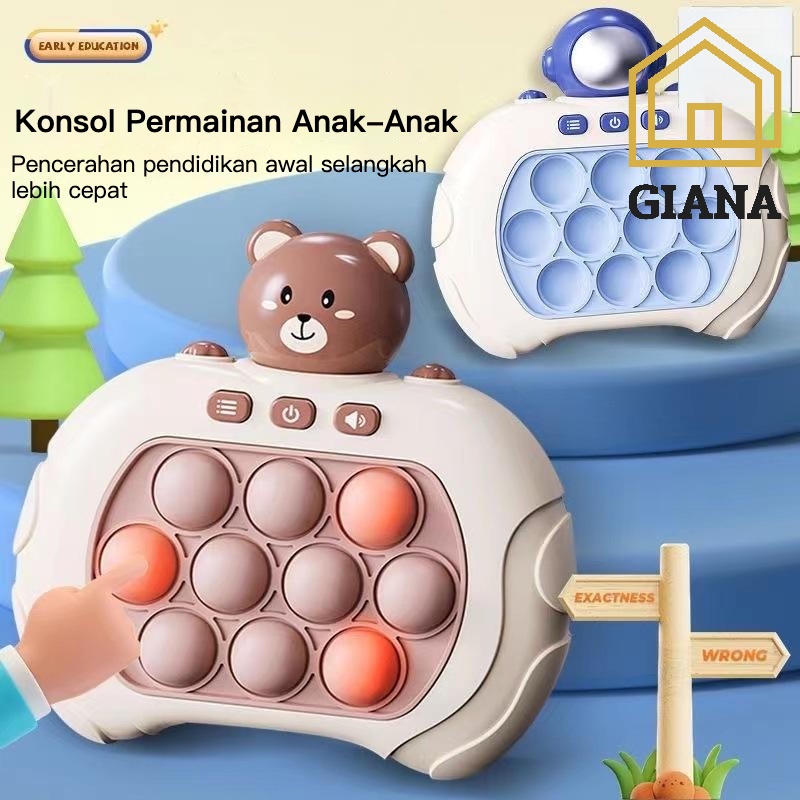 Pop It Up Push Bubble Game Challenge Music Mainan Edukasi Fidget Sensory Toy GRATIS BATRAI