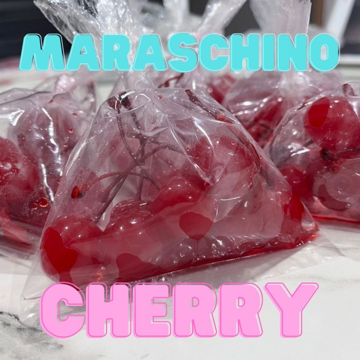 

BUAH CERI MARASCHINO STEM CHERRIES TANGKAI CHERRY BLACKFOREST REPACK