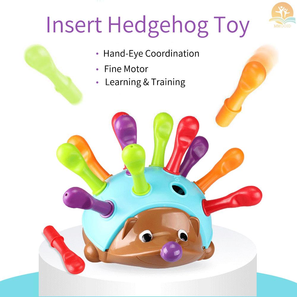 In Stock Insert Hedgehog Plaything Early Education Montessori Plaything Focus Training Motor Halus Untuk Anak Laki-Laki &amp; Perempuan Usia 18th mos+