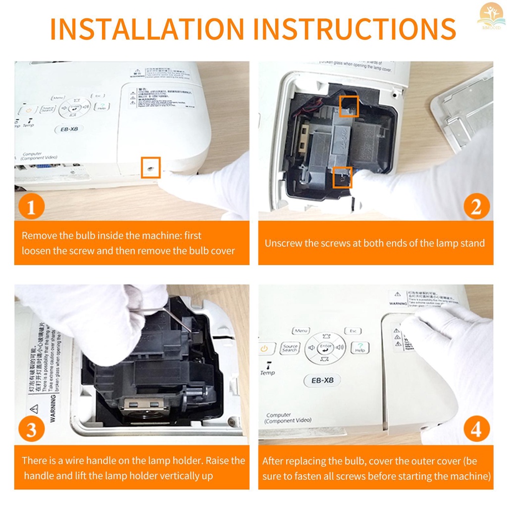In Stock ELPLP71 Lampu Proyektor Pengganti Kompatibel Dengan Epson ELPLP71 BrightLink 475wi 480i 485wi PowerLite 470 475W 480 485W eb-475wi eb-485wi BrightLink 1410Wi 200W Lampu Bohlam